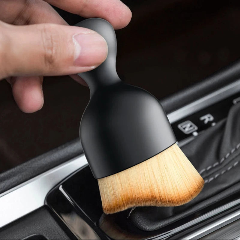 Car Vent Cleaning Soft Brush with Casing Car Interior Cleaning Tool Artificial Car Brush Car Crevice Dusting Car Detailing