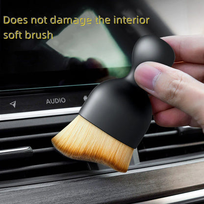 Car Vent Cleaning Soft Brush with Casing Car Interior Cleaning Tool Artificial Car Brush Car Crevice Dusting Car Detailing