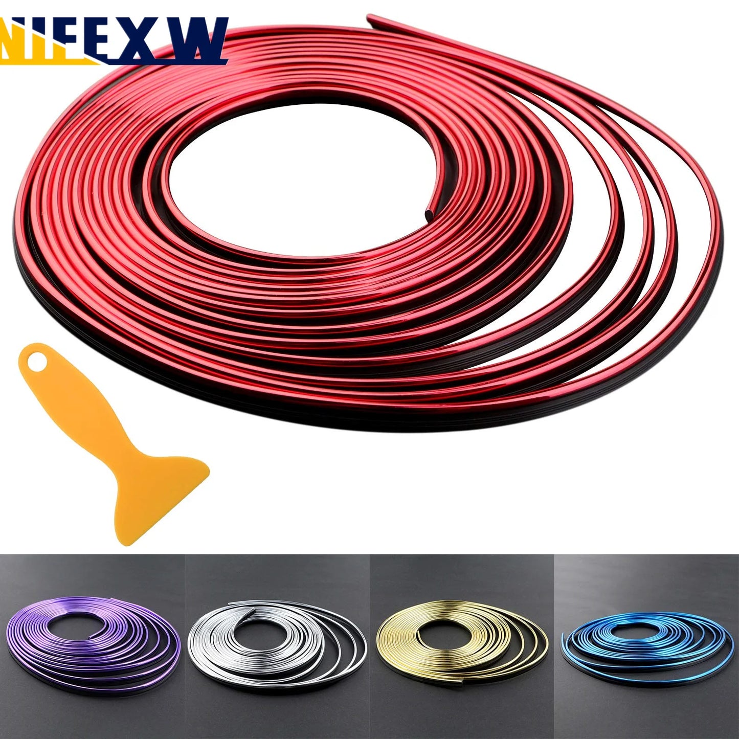 Car Interior Trim Strips Universal Car Gap Fillers Automobile Molding Line Decorative Accessories DIY Flexible Strip Garnish