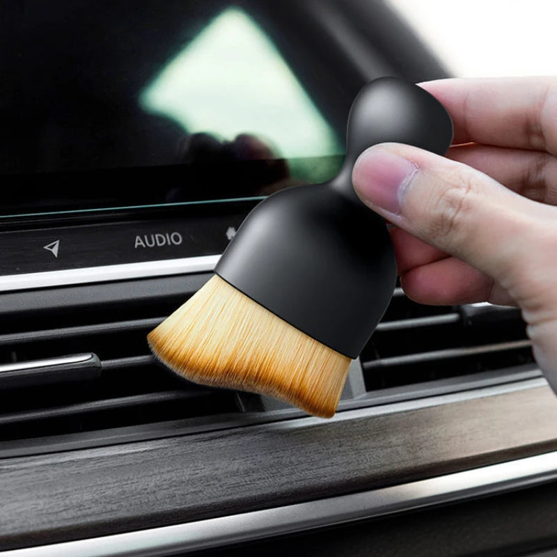 Car Vent Cleaning Soft Brush with Casing Car Interior Cleaning Tool Artificial Car Brush Car Crevice Dusting Car Detailing