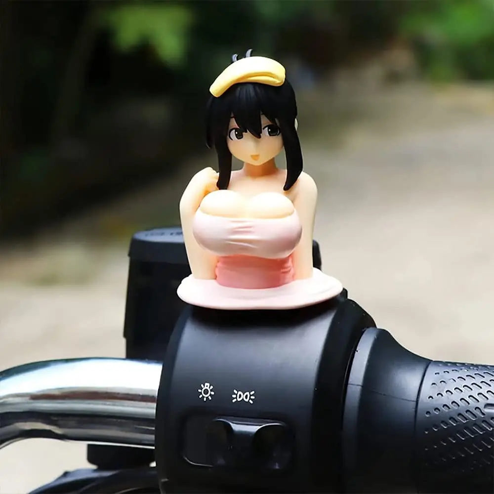 New Cute Chest Shaking Girls Car Ornaments Cartoon Kawaii Car Dashboard Accessories Pink Anime Car Accessories Interior